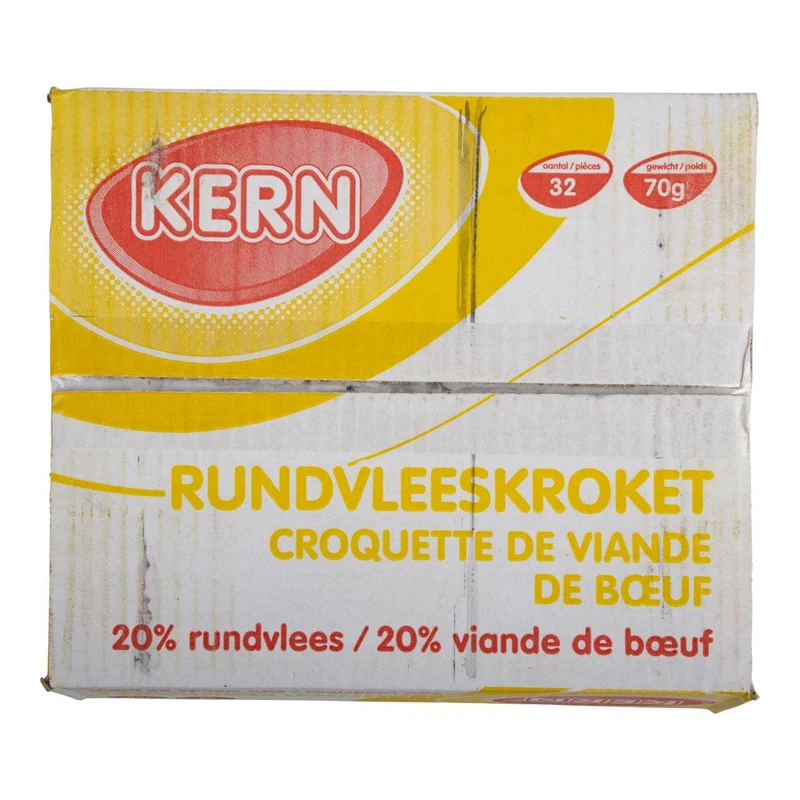 Kern - Kroket 20% rundvlees - 28 pieces à 80 grams