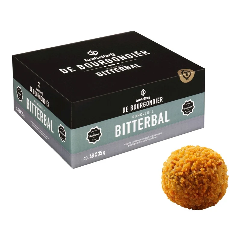 De Bourgondiër - Bourgondier bitterballen rundvlees - 48 pieces à 35 grams