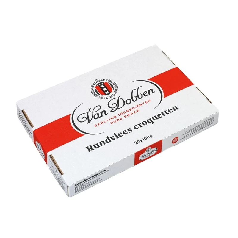 Van Dobben - Rundvleescroquetten - 20 pieces à 100 grams