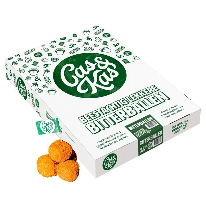Cas&Kas - Bitterballen Vegan 54 x 30 g
