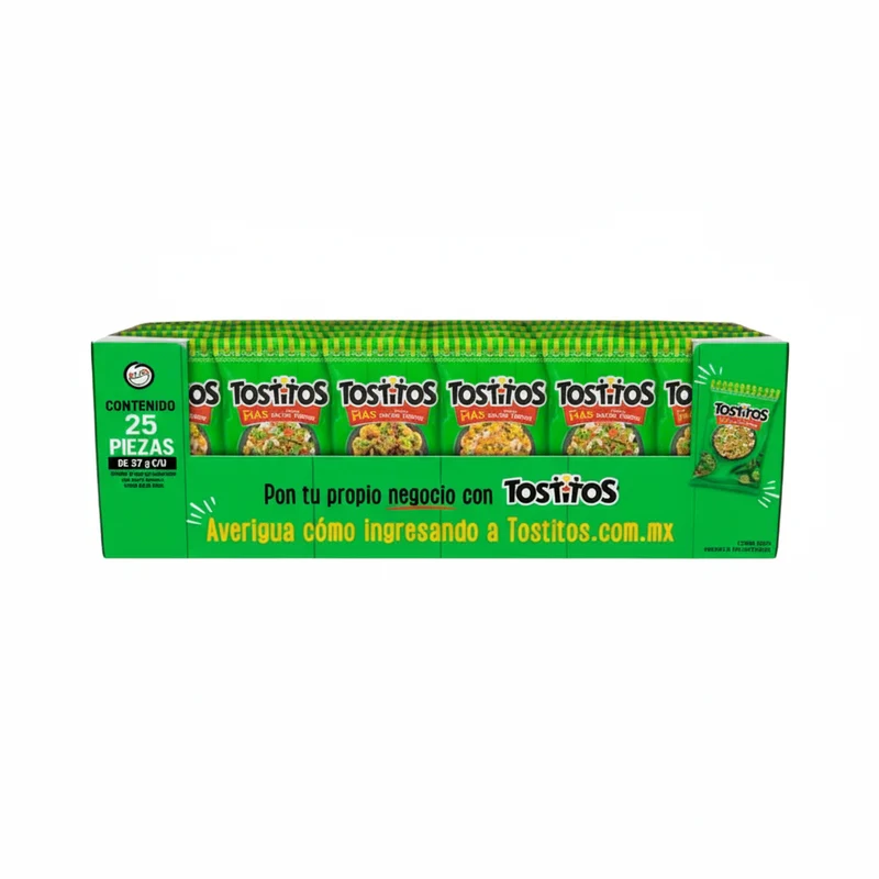 Tostipack Salsa Verde by Sabritas -25 Bags – 57g (2.3 oz) Each