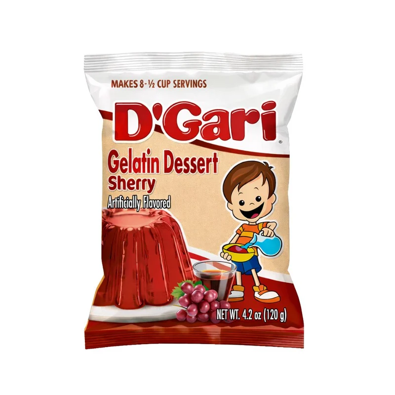 D'GARI Sherry Flavor Gelatin - 4.2 oz