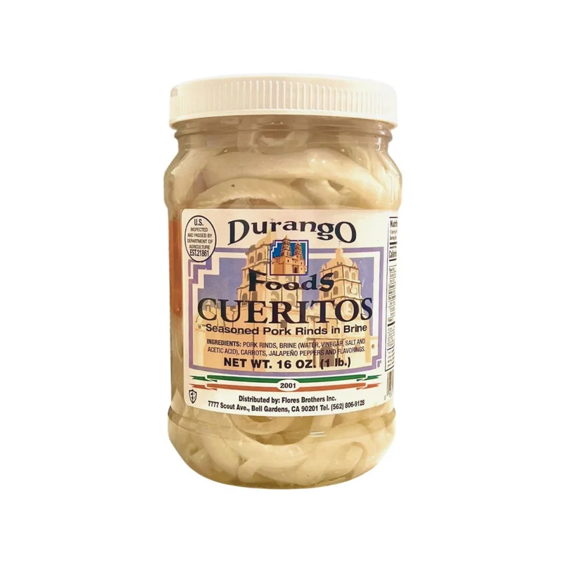 Pork Rinds in Brine – Cueritos - by Durango Foods 16 oz