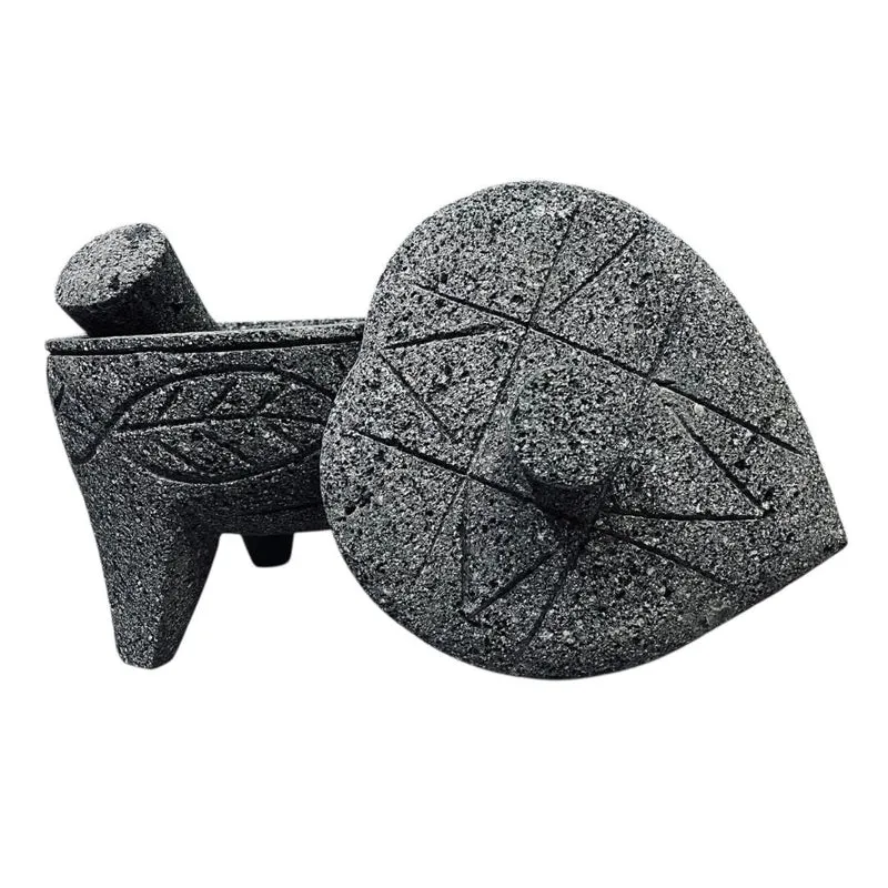 Heart Shaped Molcajete Lava Stone