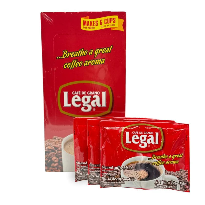 Cafe Legal Ground Coffee Blend – 1 oz Envelopes 30 ct Mexican Coffee