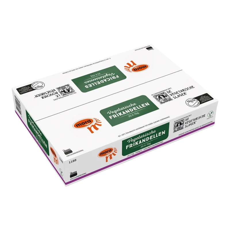 Mora - Frikandel vegetarisch Doos 20 stuks x 70 gram
