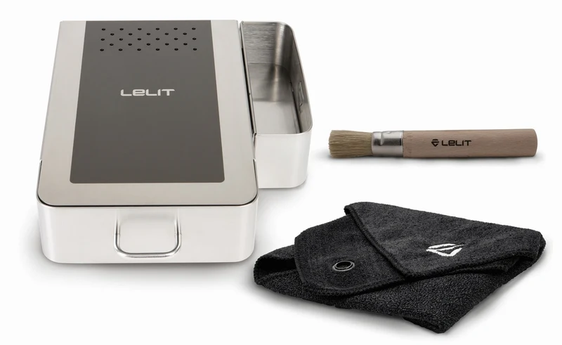 Lelit VIP Abschlagbox / Sudschublade mit Pinsel und Tuch