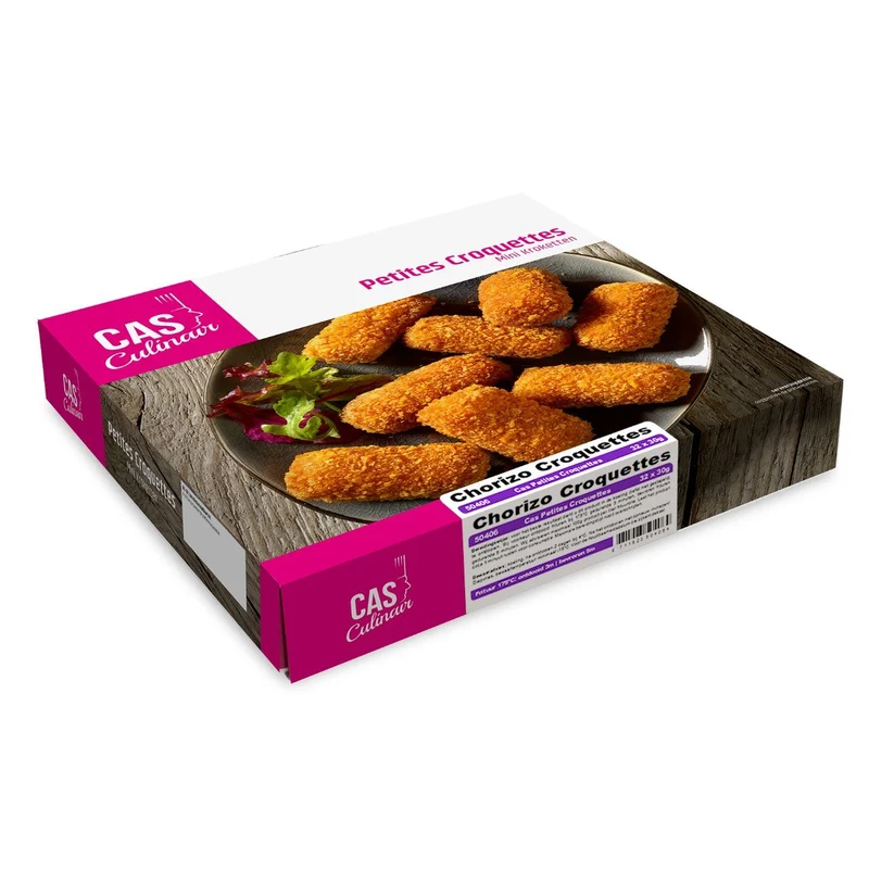 CAS Culinair - Petites croquettes chorizo - 32 pieces à 30 gram