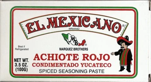 El Mexicano Spiced Seasoning Red Achiote Paste - 3.5 oz