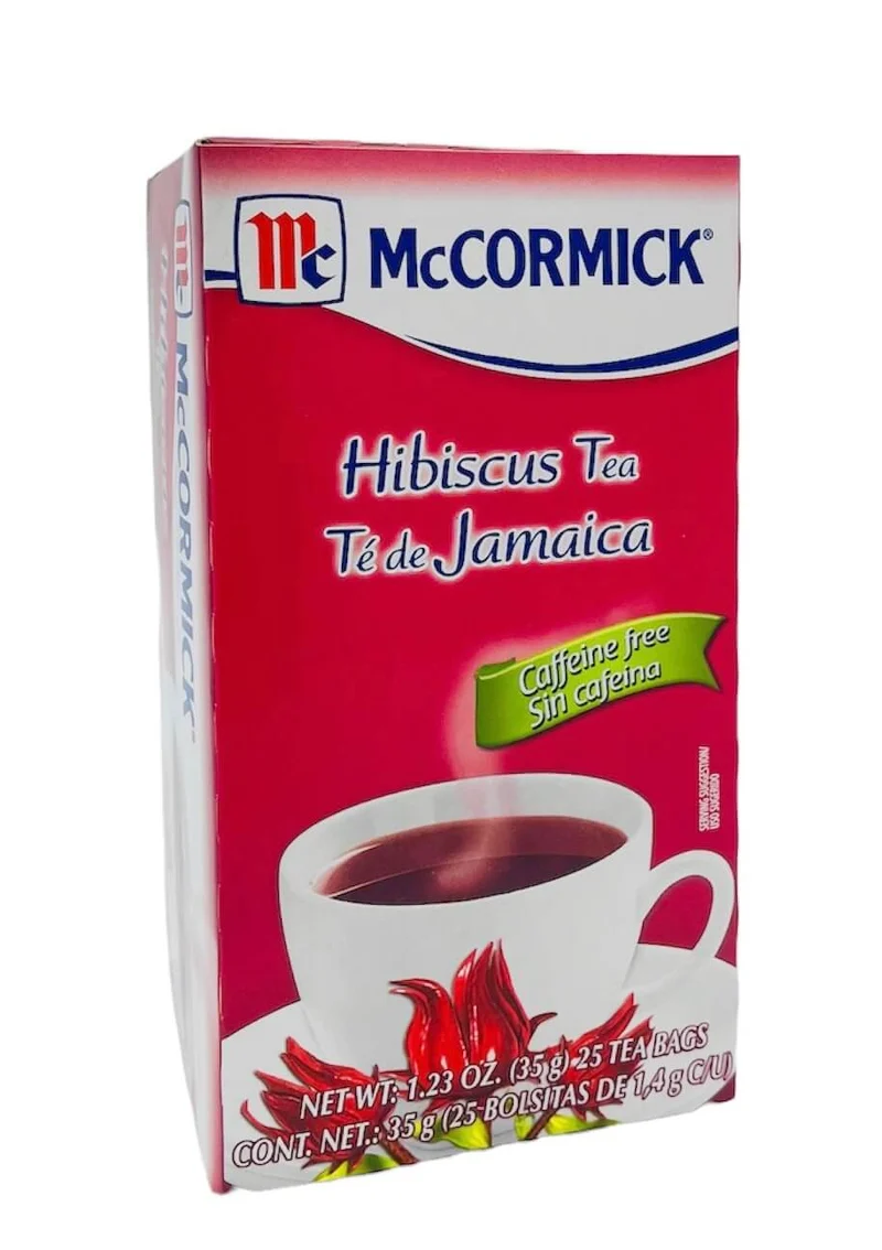 McCormick Hibiscus Tea (Jamaica) Caffeine Free – 25 Tea Bags (1.23 oz)