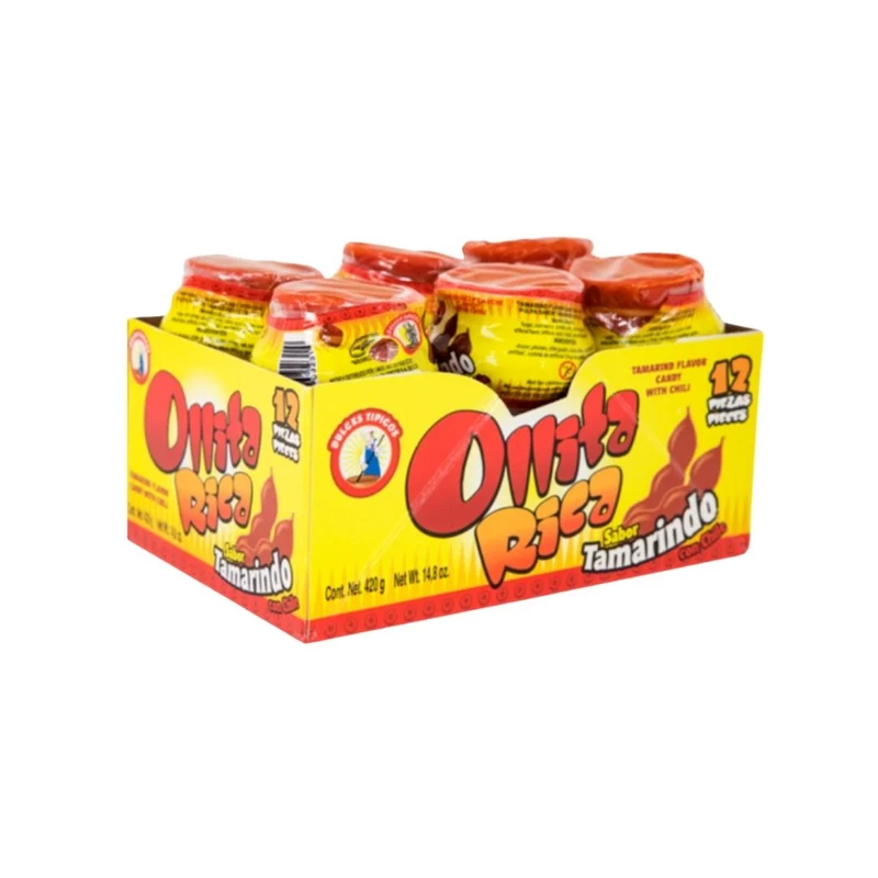 Ollita Rica Sabor Tamarindo by Dulces Tipicos (14.8 oz) - 12 ct