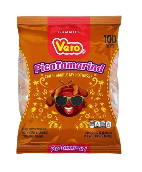 Vero Pica Gomas Tamarind Pica Goma Candy – 100 ct