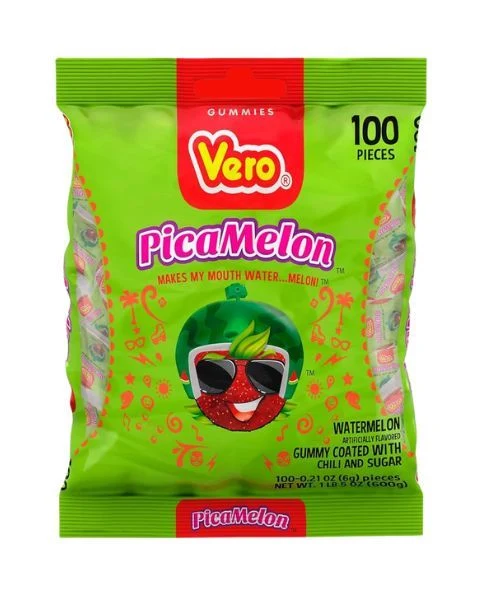 Vero Pica Gomas Watermelon Chili Gummy Candy – 100 ct