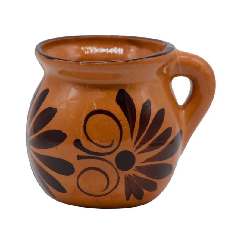 Coffee Clay Mug Large - Almond Color - Jarro Cafetero - 16 oz