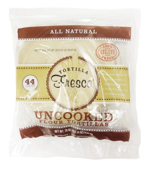 Tortilla Fresca Uncooked Flour Tortillas – 8" 44 ct