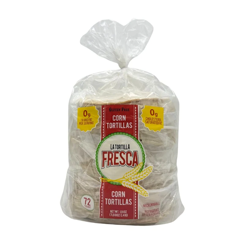 Thick Corn Tortillas by La Tortilla Fresca - 6" - Six Dozen - 72 ct