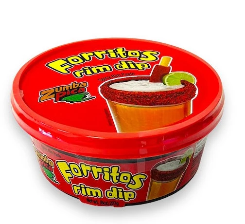 Zumba Pica Forritos Chamoy Rim Dip – Spicy Rim Paste - 8 oz