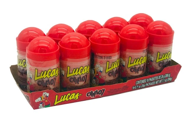 Lucas Baby Chamoy Powder Candy – Mexican Spicy Candy 10 ct