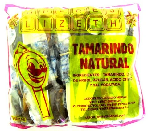 Paleta Lizeth Tamarindo Natural – Mexican Tamarind Lollipop 20 ct