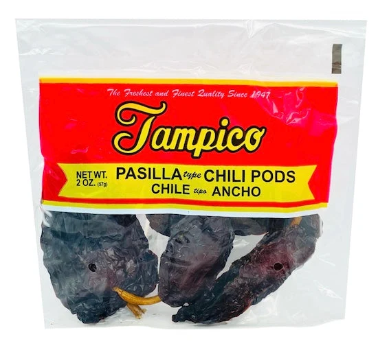 Tampico Pasilla-Ancho Dried Chile Peppers – Chile Pasilla Ancho 2 oz