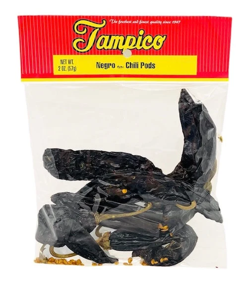 Tampico Dried Negro Chile Pods – Chile Mulato 2 oz