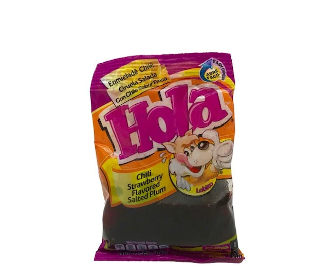 Salado Enmielado con Chile - Saladulces HOLA Lobito - Strawberry Flavored Salted Plums - 3.5 oz