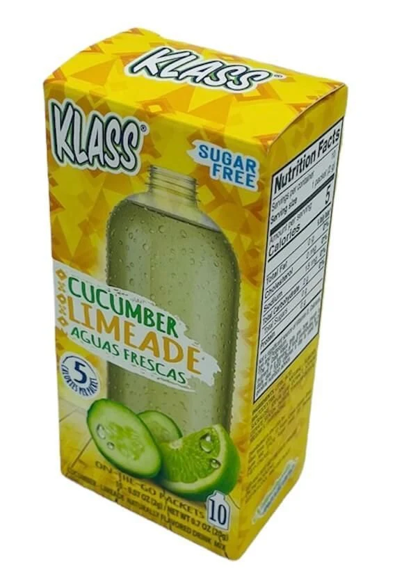 Klass Cucumber Limeade Sugar Free Drink Mix - 10 ct