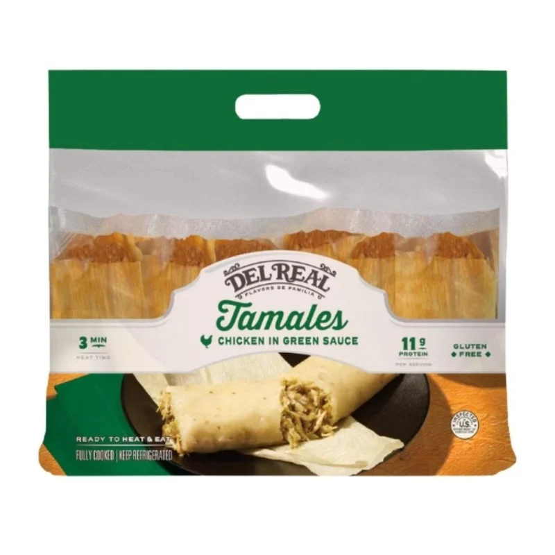 Chicken in Green Sauce Tamales by Del Real Foods - 12 ct