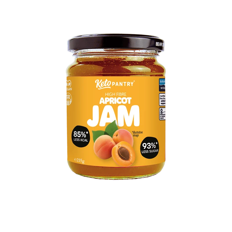 Keto Pantry Abrikozenjam met weinig suiker - 215 g