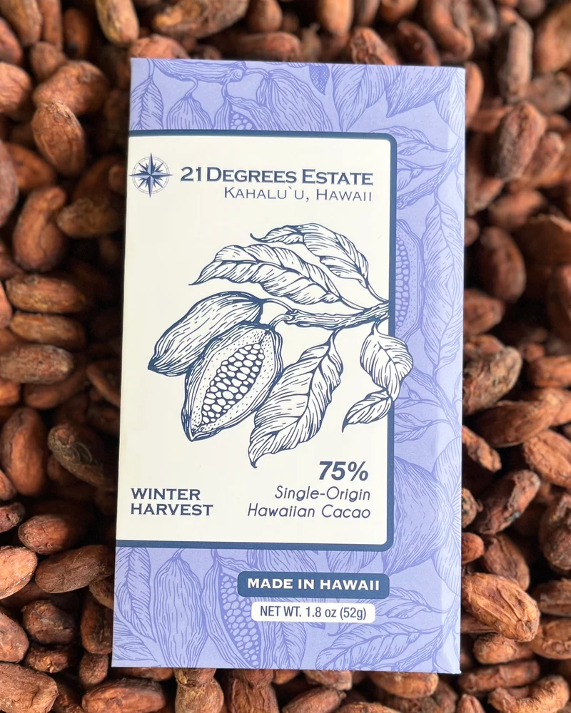 Seasonal Dark Bar-Winter harvest 2025 premium dark bar 75% (*Michelin Guide Inspector choice!