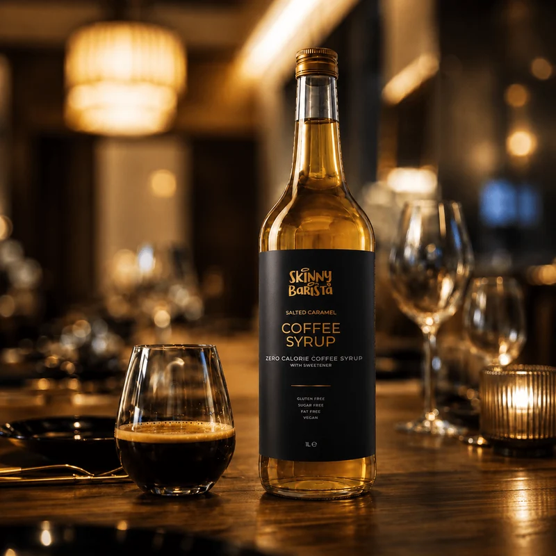 Premium Skinny Barista Koffiesiroop met gezouten karamelsmaak - 1 liter