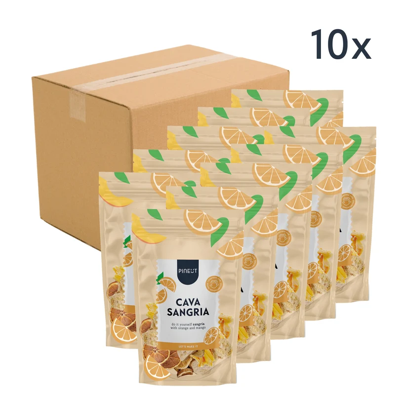 Cava Sangria | Pouchbag | verfrissend & feestelijk | BIO | Doos met 10 stuks
