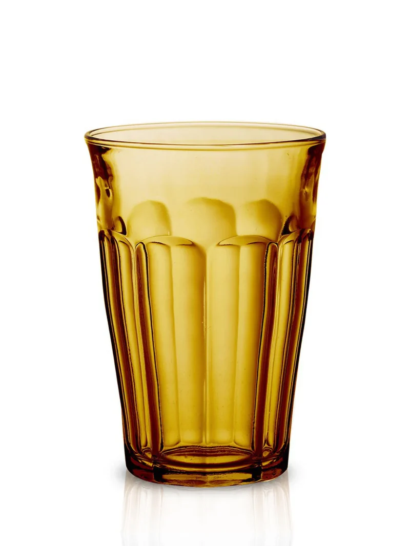DURALEX 12OZ GLASS TUMBLER-6PK AMBER