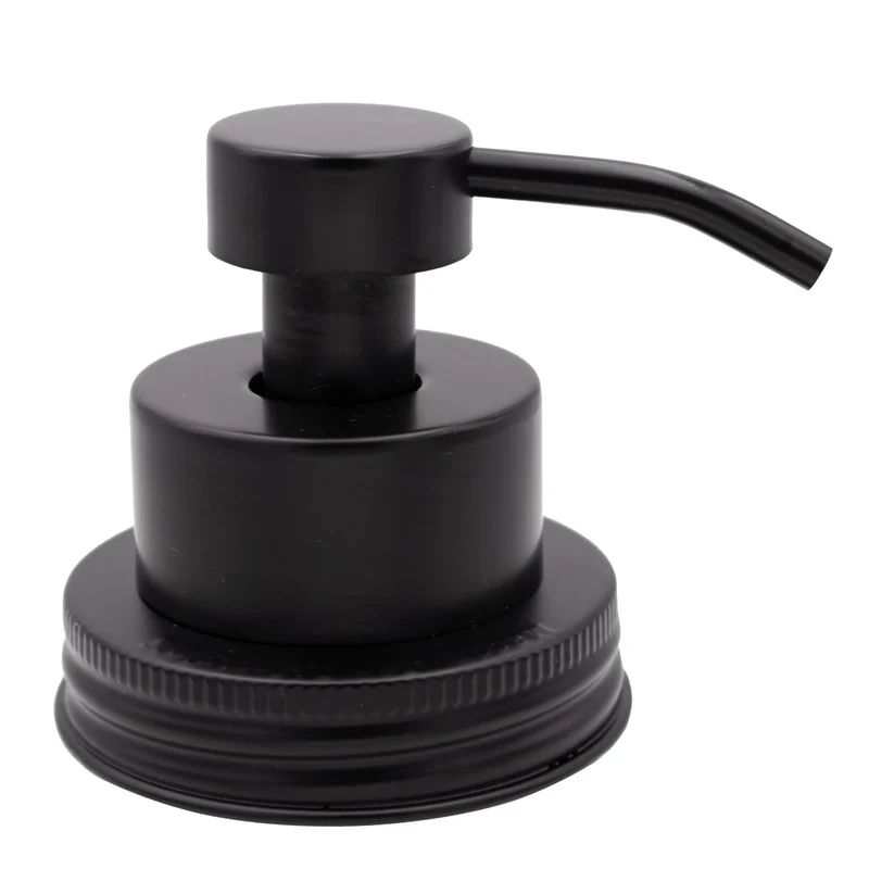 MASON JAR FOAMING SOAP PUMP DISPENSER-BLACK