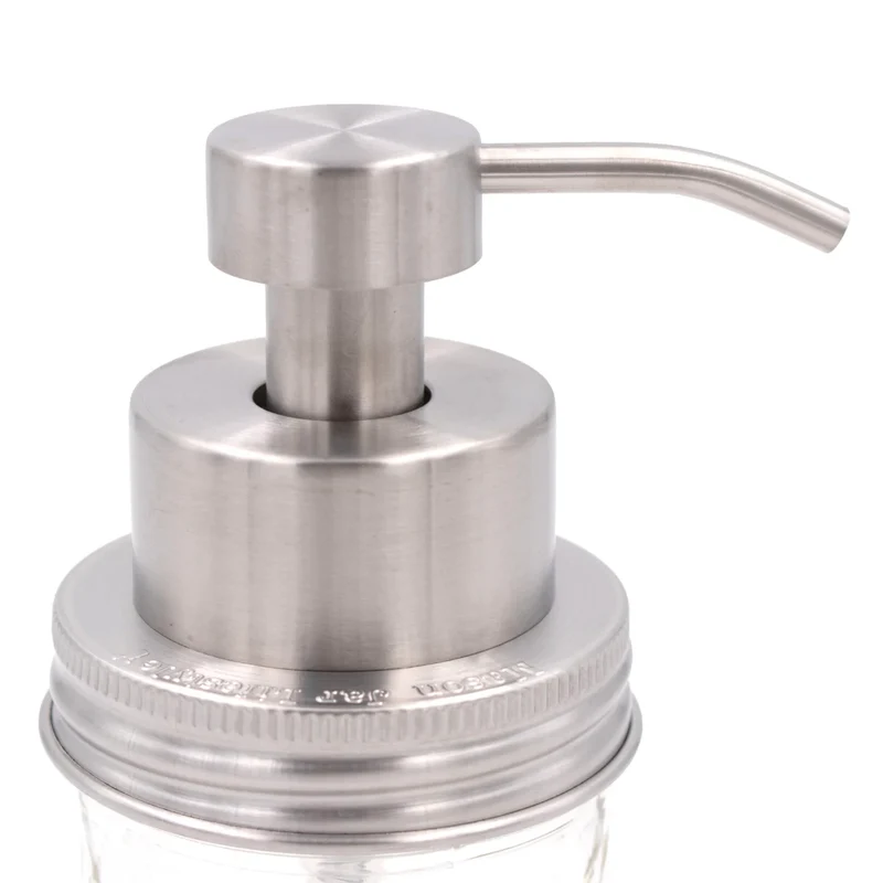 MASON JAR FOAMING SOAP PUMP DISPENSER-SATIN