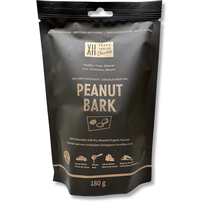 DARK CHOCOLATE PEANUT BARK