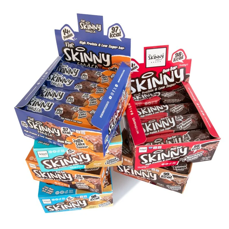 High Protein Low Sugar Duo Reep - Doos van 12 x 60g (6 Smaken)