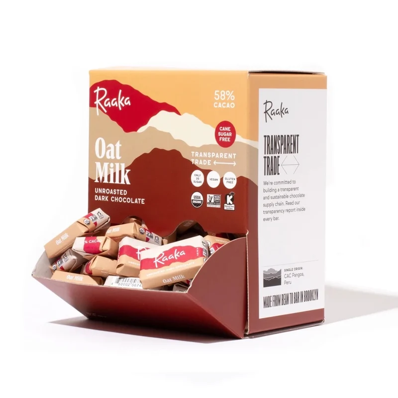 OAT MILK UNROASTED DARK CHOCOLATE MINIS
