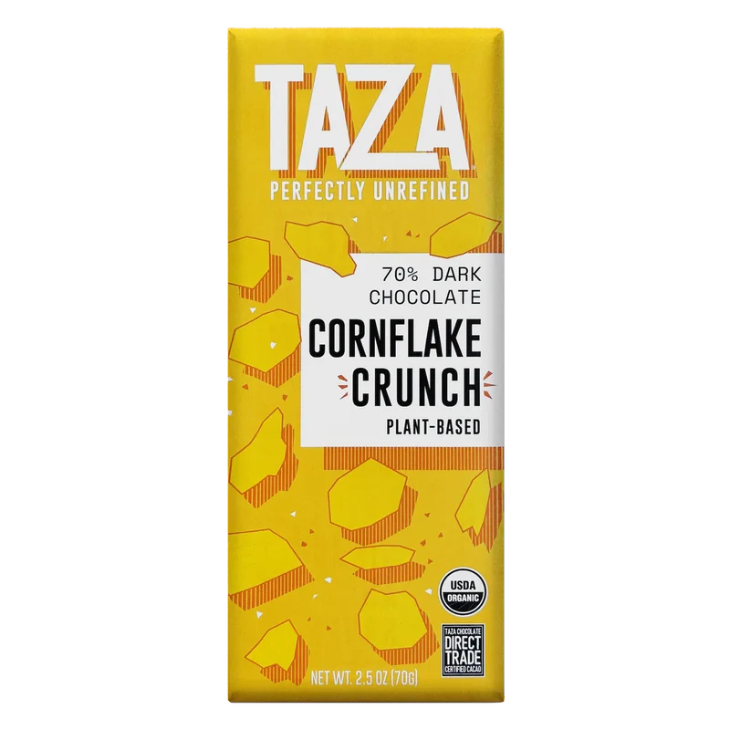 TAZA CORNFLAKE CRUNCH BAR 70%