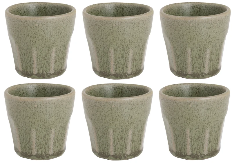 Cosy & Trendy Espresso Kopjes Bistro Thyme Green 90 ml - 6 stuks