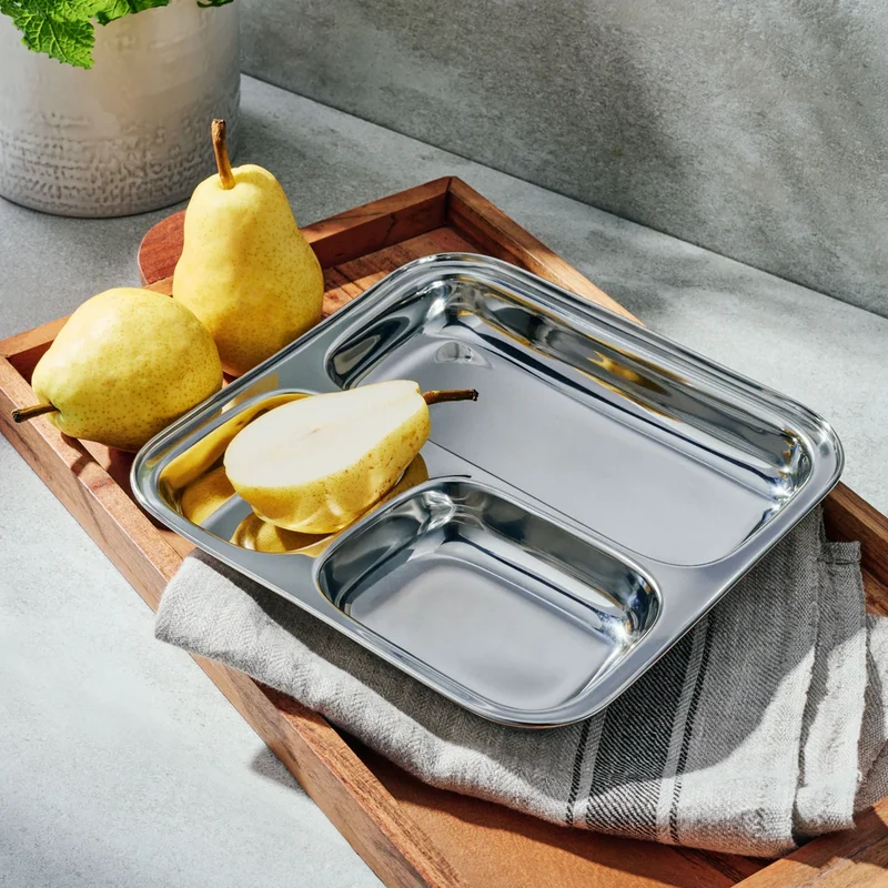 DALCINI STAINLESS STEEL DIVIDED PLATE